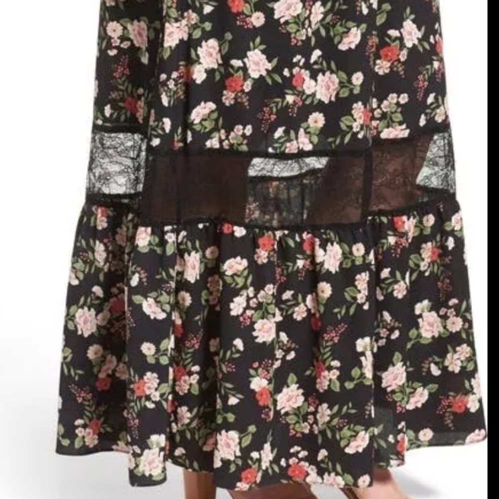 🏷️City Chic Free Love Floral Off The Shoulder Maxi Dress Plus Size 20 - Picture 4 of 4